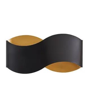 Lindby - wandlamp - 2lichts - Metaal - H: 15 cm - G9 - zwart, goud pas cher