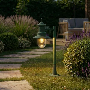 Lindby - Tuinpad verlichting - 1licht - Staal, glas - H: 60 cm - E27 -...Vendu parbol