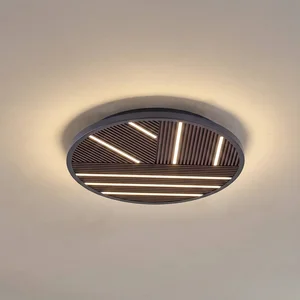 Lucande - LED plafondlamp- met dimmer - 1licht - Metaal - H: 55 cm - z... pas cher