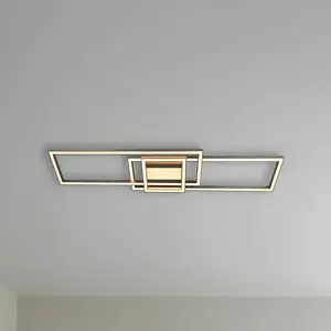 Lindby - LED plafondlamp- met dimmer - CCT - 3lichts - Aluminium, PC - H: 6.85 cm - mat nikkel - Inclusief lichtbronnen pas cher