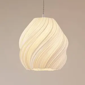 Lindby - hanglamp - 1licht - Polyethyleentereftalaat - H: 30 cm - E27 ... pas cher