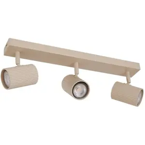 Lindby - buitenspot - 3lichts - Aluminium, ijzer - H: 16 cm - GU10 - beige pas cher
