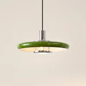 Lindby - hanglamp - 1licht - Metaal - H: 3.6 cm - E27 - groen
