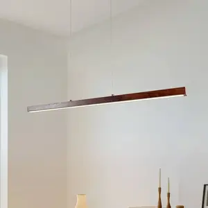 Lucande - Hanglampen- met dimmer - CCT - 1licht - Hout, polycarbonaat,... pas cher