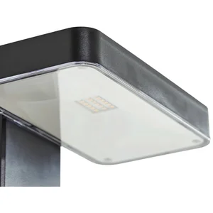 PRIOS - Wandlampen buiten - 1licht - kunststof - H: 12 cm - zwart, hel...