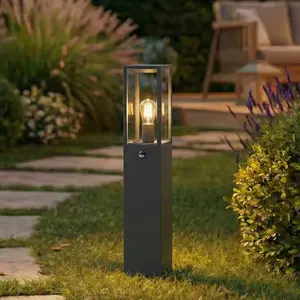 Lindby - Padverlichting, zuillampen - 1licht - Aluminium, glas - H: 80...