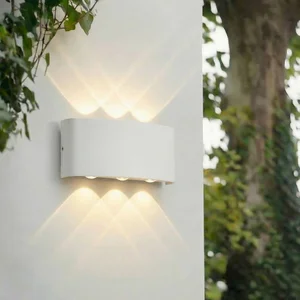 Lindby - LED wandlamp buiten - 3lichts - Aluminium, glas - H: 8 cm - w...Vendu parbol