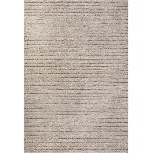 the carpet Bahar Shaggy tapis de salon à poils longs (30 mm)Beige 160 x 230 cm D2 pas cher