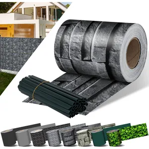 Brise-vue PVC - KESSER - Rouleau 70 m - Ardoise - Anthracite - Résistant aux intempéries - Protection visuelle opaque pas cher