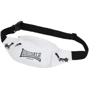 Lonsdale Sac banane Hip, Blanc/noir/cendré, Einheitsgröße, Sac banane pas cher