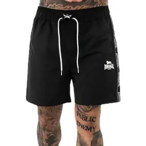 Lonsdale Maillot de bain Kirbuster pour homme, noir/blanc, LVendu parbol