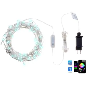 BELIANI Lumières LED de Noël pour Rideau Transparentes Contrôlable par... pas cher