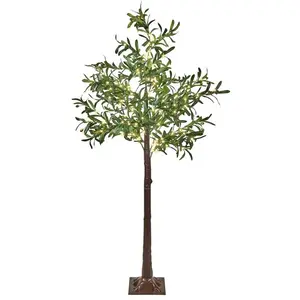 Beliani Arbre décoratif extérieur LED 180 cm vert CELIONI pas cher