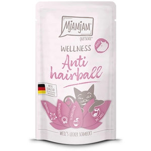 MjAMjAM Wellness 12 x 125 g pour chat - antiboules de poils boeuf pas cher