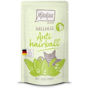 MjAMjAM Wellness 12 x 125 g pour chat - antiboules de poils poulet pas cher