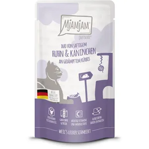 MjAMjAM 12 x 125 g pour chat - poulet, lapin pas cher
