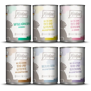6x400g Mixpack MjAMjAM Mix 2 (6 sortes) nourriture pour chat humide pas cher