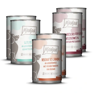 MjAMjAM Adult 6 x 400 g pour chien - lot mixte II (3 variétés) pas cher