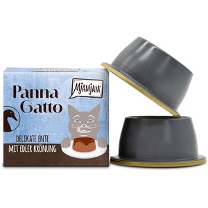 2x80g canard délicat avec avec finition raffinée MjAMjAM Panna Gatto Nourriture humide pour chats pas cher