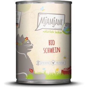 MjAMjAM Natürlich Lecker 6 x 400 g pour chat - porc bio pas cher