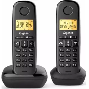 Gigaset Téléphones sans fil GIGASET BASIC100DUONOIR pas cher