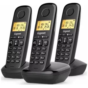Téléphone fixe - GIGASET - Basic 100 Trio - Mode mains libres - Ecran ... pas cher