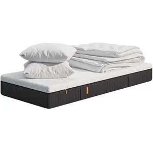 EMMA | Pack Matelas Original II 90x190 + Couette + Oreiller Nuage Essentiel | Ressorts + Mousse à Mémoire de Forme | 5 Couches pas cher