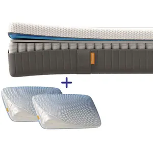 Emma EMMA  Pack Matelas Original II Plus 180x200 + Oreiller Nuage Elite 70x40  Ressorts + Mémoire de Forme  Housse Plus Respirante