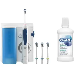 Oral-B Hydropulseur Oral B Pack Oxy-Action Blanc et Bleu pas cher
