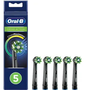 Oral-B CrossAction Brossette Avec CleanMaximiser, Noire, 5 pas cher