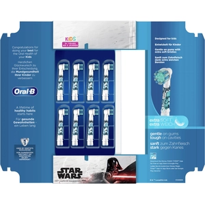 Braun Oral-B Kids Star Wars Brush Heads 8er (4210201395249) pas cher