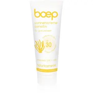 Comparateur de prix : boep Crème Solaire Sensitive Bio SPF30 pour Bébés et Peaux Sensibles -...