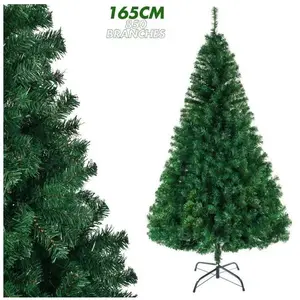 ALIGHTUP Sapin de Noël Artificiel en PVC, 165cm avec 850 Branches & Support en Fer,Vert pas cher