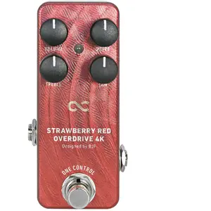 One Control Strawberry Red 4K overdrive effectpedaal pas cher