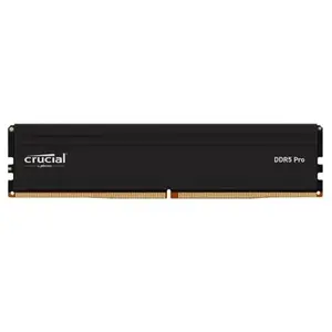 Micron Technology Crucial Pro - DDR5 - module - 16 Go - DIMM 288 broches faible encombrement - 6000 MHz / PC5-48000 - CL48 - 1.1 V - mémoire sans tampon - on-die ECC - noir mat pas cher