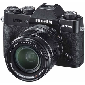Hybride Fujifilm X-T30 Noir + Objectif XF 18-55 mm f/2.8-4 pas cher