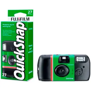 Appareil photo argentique Fujifilm QuickSnap 27 Poses Noir et Vert pas cher