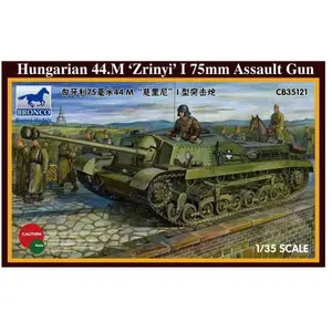 Hungarian 75mm Assault Gun 44.m Zrinyi I - 1:35e - Bronco Models pas cher