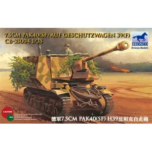 7.5cm Pak40(sf) Auf Geschutzwagen 39h(f) - 1:35e - Bronco Models pas cher