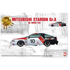 NuNu Modelbouwpakket Auto - 24031 Mitsubishi Starion Gr.A 1985 Inter TEC in Fuji Speedway Plastic - 1:24 - Modelbouw