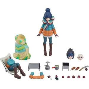 Max Factory Laid-Back Camp - Figurine Figma Rin Shima Dx Edition 13 Cm