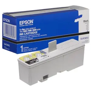 Epson S020407 (SJIC8) Ribbon Zwart pas cher