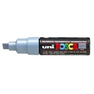 Uniball Uni-Ball Posca Marqueur à bout ciselé Large - Slate Gris (Lot de 6) pas cher