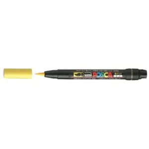 Uniball Marqueur pinceau Brush POSCA PCF350 1-10mm Jaune pas cher