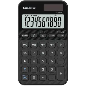 Casio, Calculatrice, SL-310YC-BK schwarz (Cellules solaires)