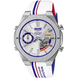 Casio, Montre, Edifice ECB-S10NIS-7AER Nismo, Argent, (48 mm) pas cher