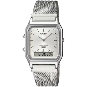 Casio, Montre, AQ-230EM-7AEF, Argent, (Montre analogique, Montre numérique) pas cher