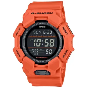 Comparateur de prix : Casio, Montre, GD-010-4ER, Orange, Noir, (Chronographe, 52 mm)