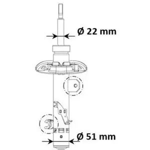 Schokdemper 3338060 Kayaba pas cher