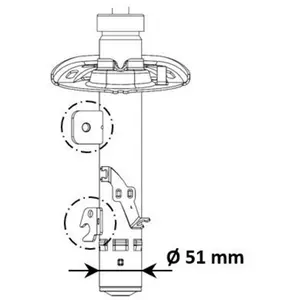 Schokdemper 3338056 Kayaba pas cher